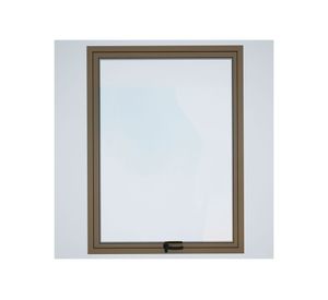 Ventana Aluminio 70x100 cm Termopanel Proyectante Titanio Mundo Glass