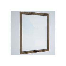 Ventana Aluminio 70x100 cm Termopanel Proyectante Titanio Mundo Glass