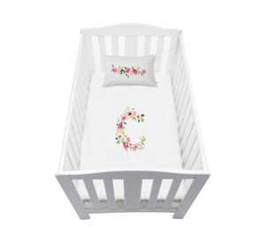 Cubreplumón pack Letras Vintage C blanco