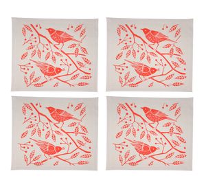 Individual Grabado crudo impermeable 42x36 cm 4 un.