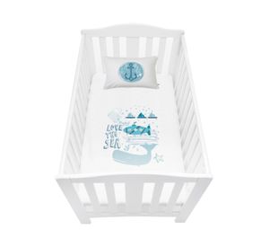 Funda de plumón Marino blanco cuna