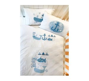 Funda de plumón Marino blanco cuna