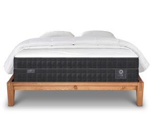 Cama europea Oak King Lux + 2 almohadas viscoelásticas + plumón Cic