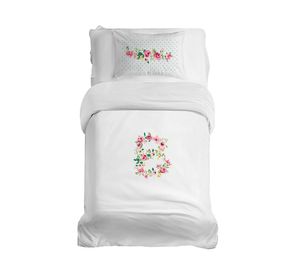 Cubreplumón transición Letras Vintage B blanco