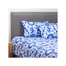 Plumón Mexico reversible diseño azul 2 plazas