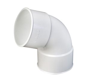 Codo 87,5º H-H PVC blanco
