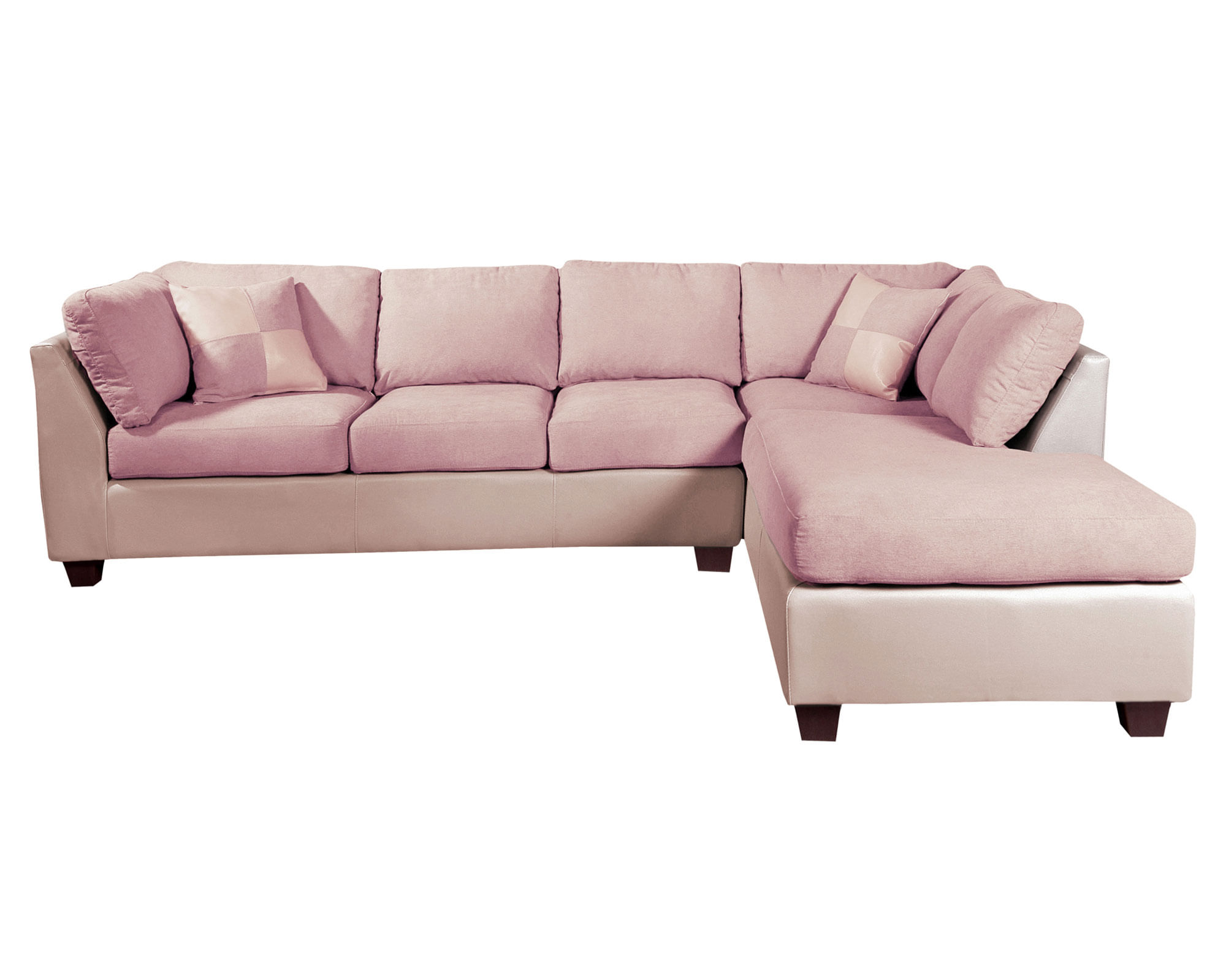 Latam Home Sofá seccional 5 cuerpos tela Padua beige