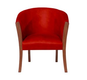 Sitial cuero 1 cuerpo Dortmund rojo