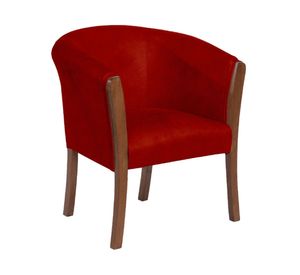 Sitial cuero 1 cuerpo Dortmund rojo