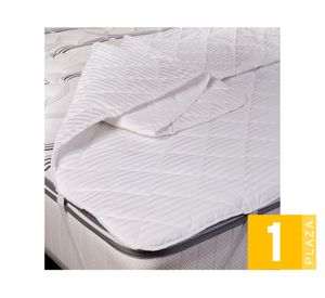 Cubre colchón blanco 1 Plaza 2 un.