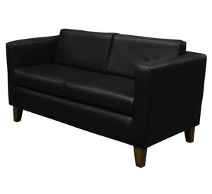 Sofá 2 cuerpos Sicilia negro Latam Home