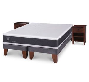 Cama Europea king New Ortopedic + veladores New Torino Cic
