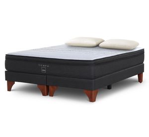Box spring súper king Tempo base dividida patas + almohada Memory Max Rosen