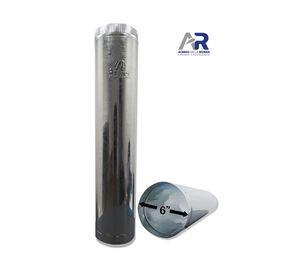 Tubo galvanizado 6'' espesor 0,35 mm Aceros de la Rivera