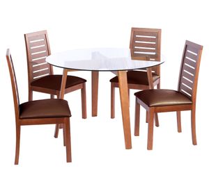 Comedor 4 sillas Valencia café Latam Home