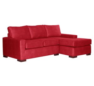 Sofá seccional 3 cuerpos Livorno rojo