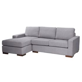 Sofá seccional izquierdo Livorno gris claro