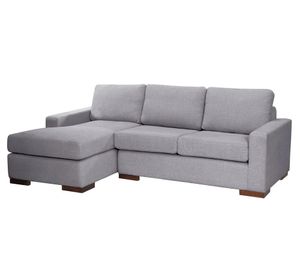 Sofá seccional izquierdo Livorno gris claro