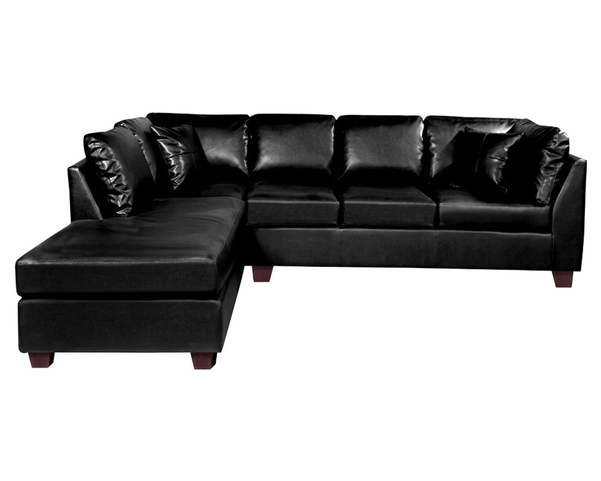 Latam Home Sofá seccional izquierdo 5 cuerpos Padua negro