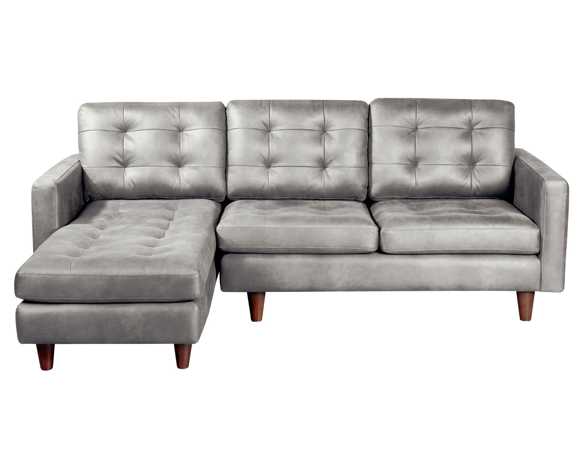 Latam Home Sofá chaise izquierdo Nápoles gris Latam Home