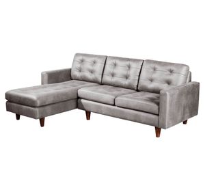 Sofá chaise izquierdo Nápoles gris Latam Home