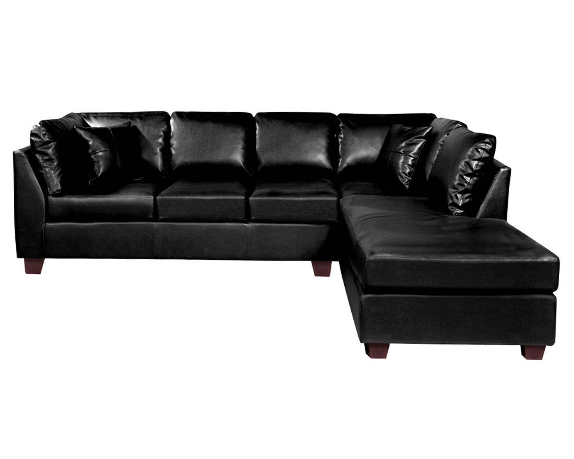 Latam Home Sofá seccional derecho 5 cuerpos Padua negro