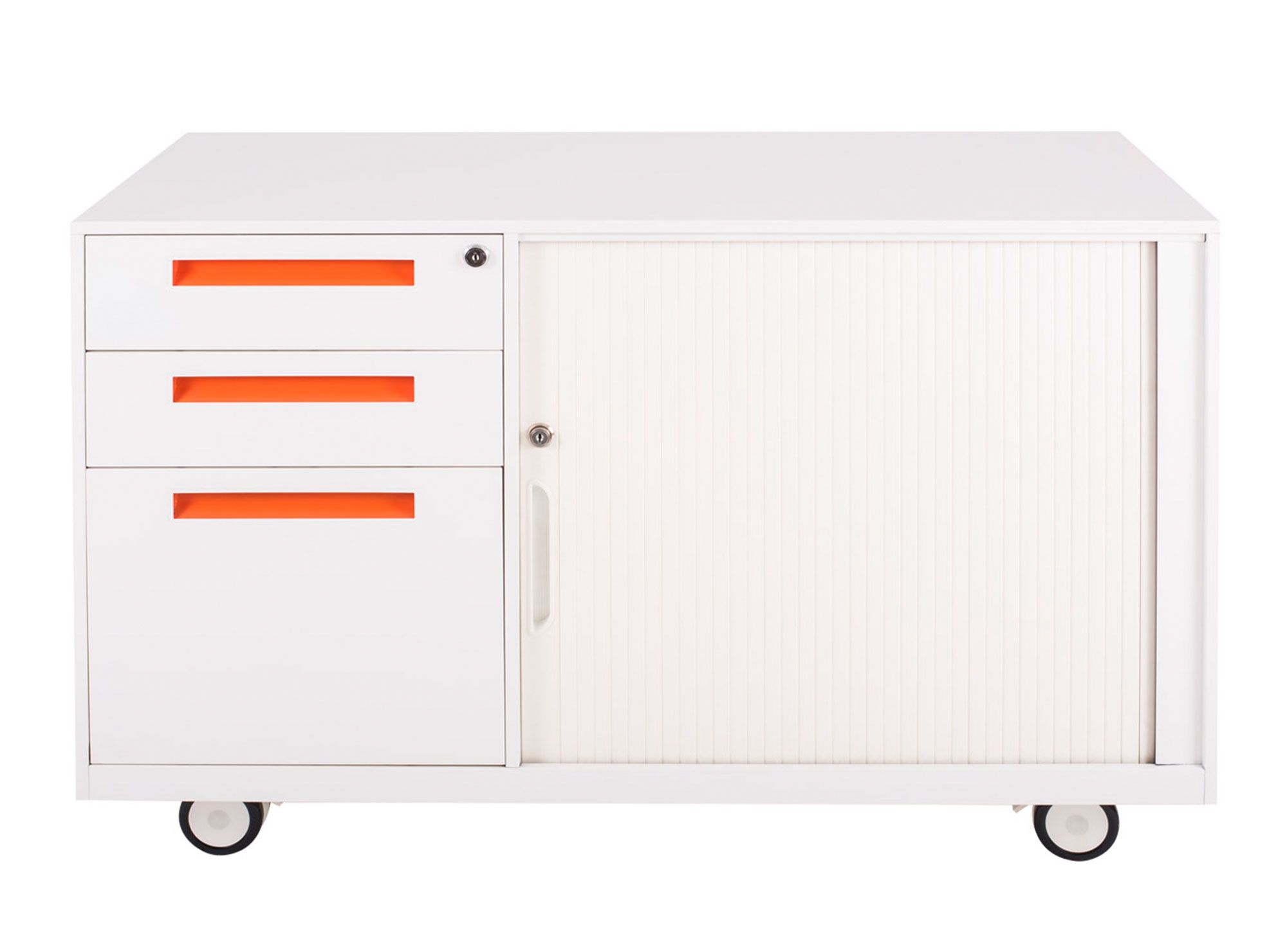 Cajonera 3 cajones + gabinete blanco Maletek