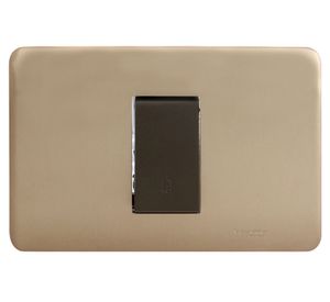 Interruptor pulsador 16 amp iridium bronce Schneider