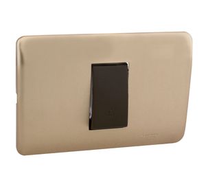 Interruptor pulsador 16 amp iridium bronce Schneider