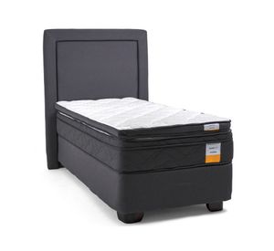 Cama americana 1 plaza Eurotop + respaldo + Topper Drimkip