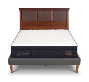 Cama europea 2 plazas Super Premium + respaldo Torino Cic