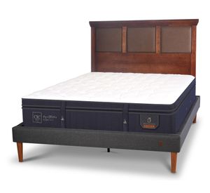 Cama europea 2 plazas Super Premium + respaldo Torino Cic