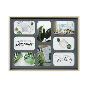 Marco 8 fotos 10x15 cm gris Ronda