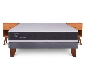 Cama europea 2 plazas Ortopedic + veladores Gales Cic