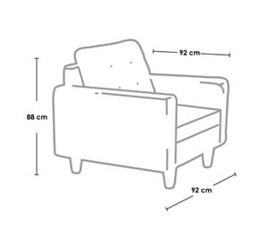 Sofá Nápoles beige Latam Home