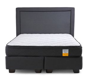 Cama americana Súper King Eurotop + respaldo Drimkip