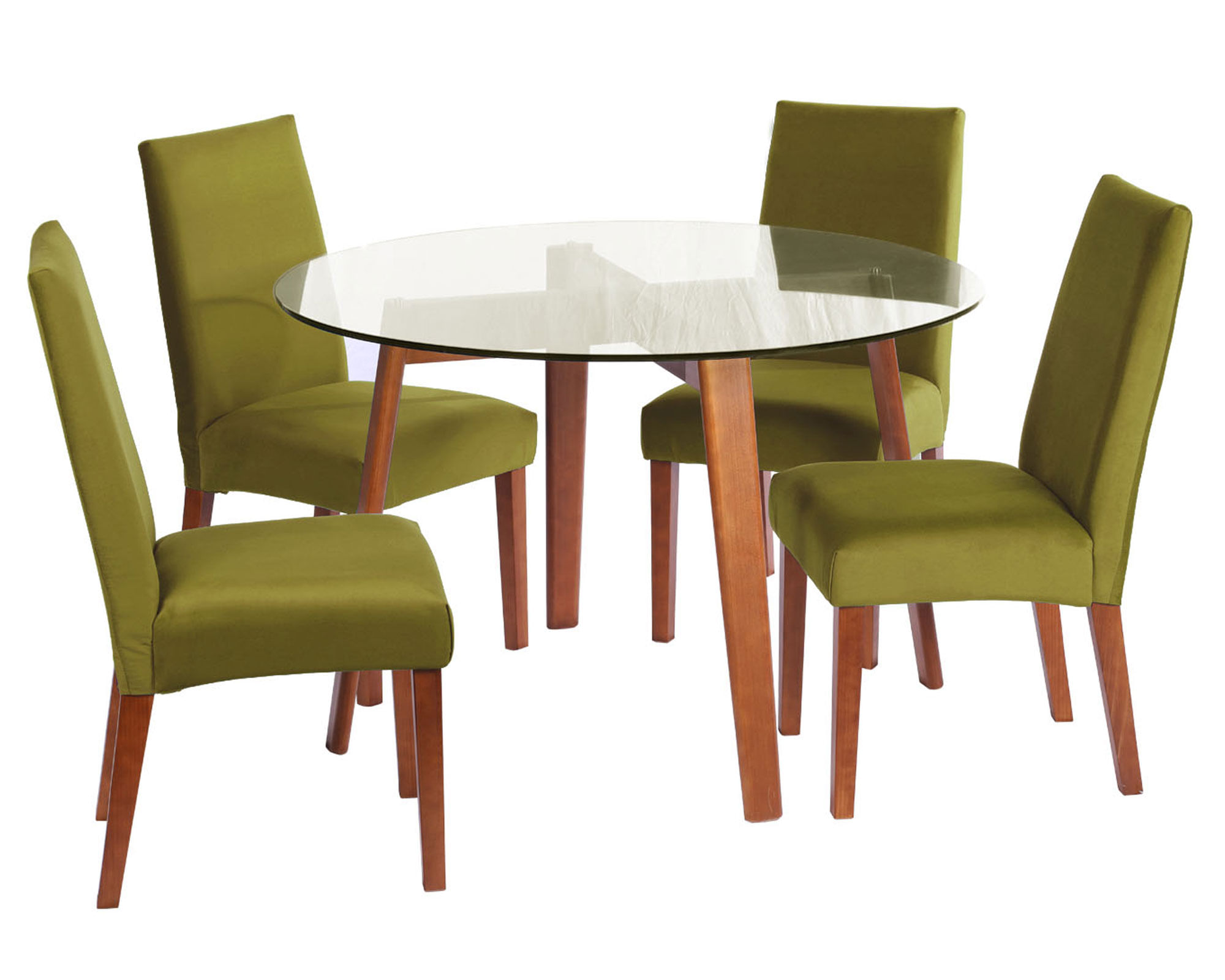 Comedor 4 sillas Valencia verde Latam Home
