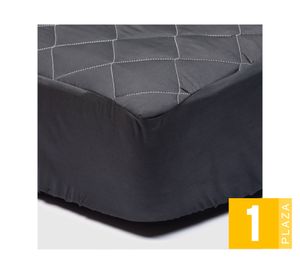 Cubre Colchón 1 plaza negro