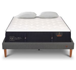Cama europea 2 plazas Premium + almohadas visco elásticas Cic.