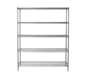 Estante acero cromado 5 repisas OLYC246074-5