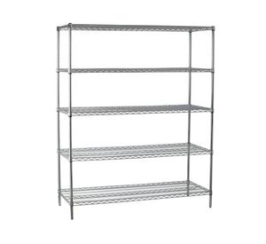 Estante acero cromado 5 repisas OLYC246074-5