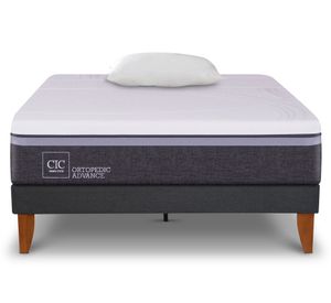 Cama europea Curve Ortopedic Advance 1.5 plazas + almohada Cic