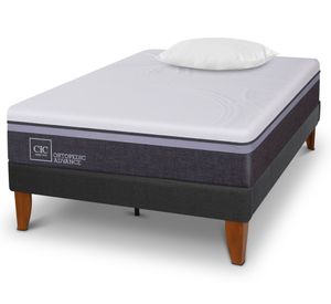 Cama europea Curve Ortopedic Advance 1.5 plazas + almohada Cic