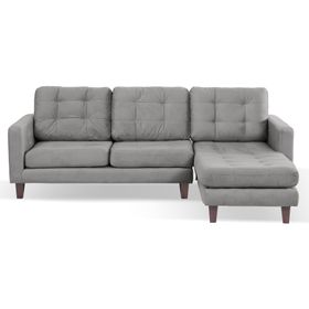 Sofá chaise derecho Nápoles gris Latam Home