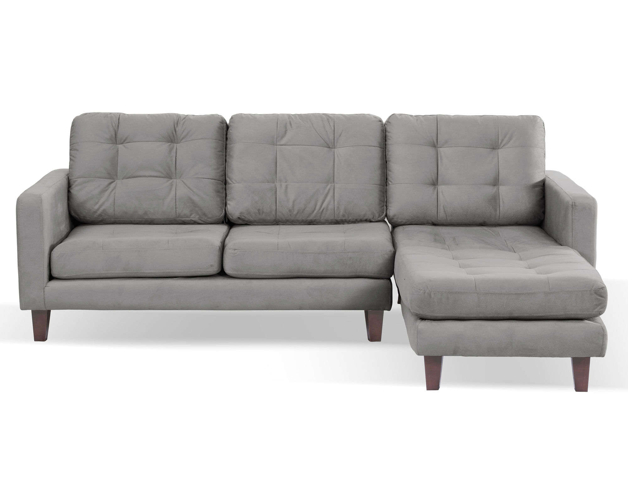 Latam Home Sofá chaise derecho Nápoles gris Latam Home