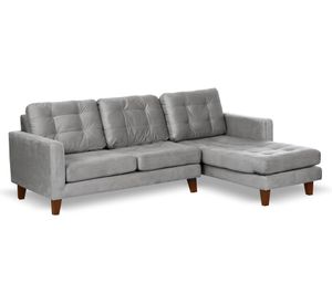 Sofá chaise derecho Nápoles gris Latam Home