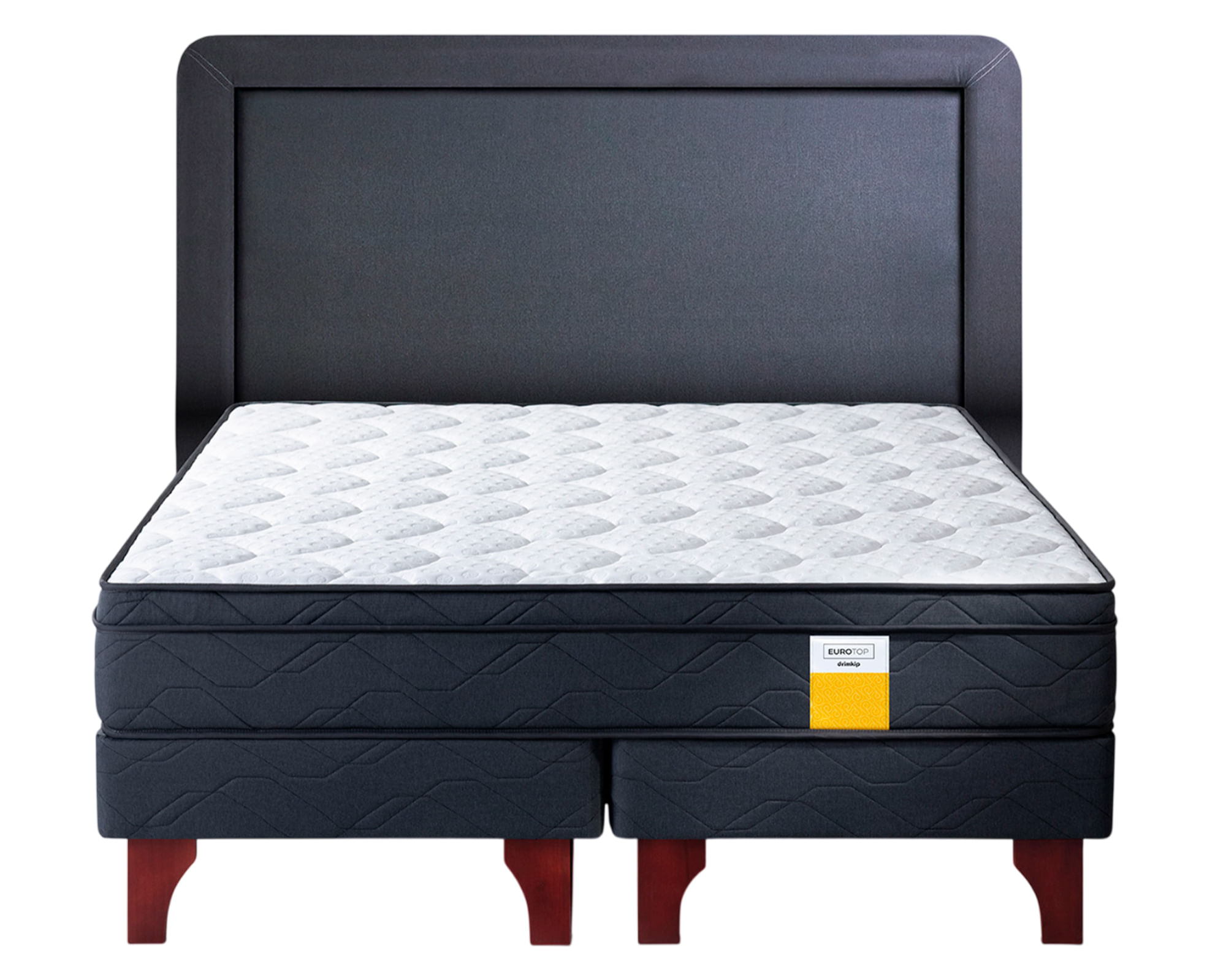 Drimkip Cama europea Eurotop Full base dividida + Respaldo