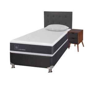 Box spring 1,5 plazas Ortopedic + set Níger/Éufrates + almohada Cic