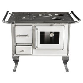 Cocina a leña Villarrica blanco