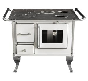 Cocina a leña Villarrica blanco